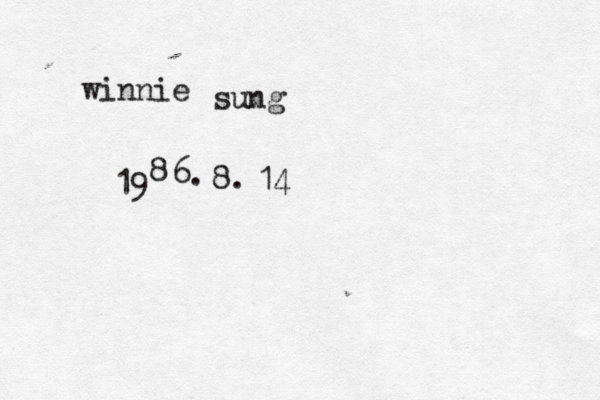 winnie sung 19 8 6. 8. 14 