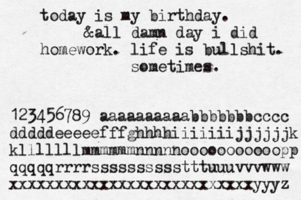 today is my birthday. &all damn day i did homework . life is bullshit. sometimes. 123456789 aaaaaaaaaabbbbbbbcccc dddddeeeeefffghhhhiiiiiiijjjjjjk klllllll mmmmmmnnnnnooooooooooopp qqqqqrrrrsssssssssstttuuuvvvwww xxxxxxxxxxxxxxxxxxxxxxxxxxxyyyz 