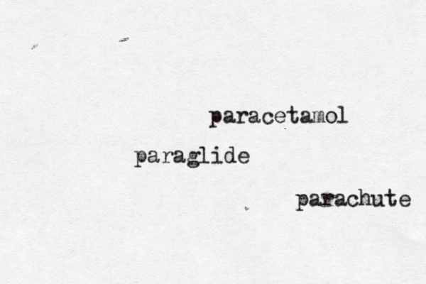 paracetamol paraglide parachute 