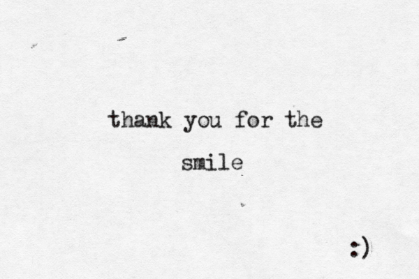 thank you for the smile :) 