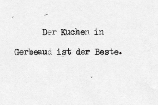 Der Kuchen in Gerbeaud ist der Beste.