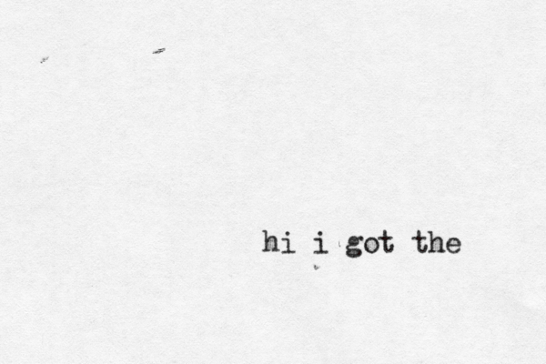 hi i got the 