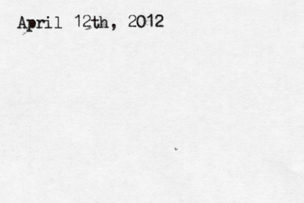 April 12th, 2012