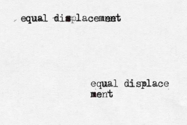 equal displace ment equal displacemnet en 