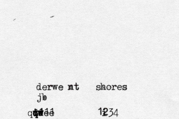 derwe nt shores jb t qqwee dd t111 1234 qw i