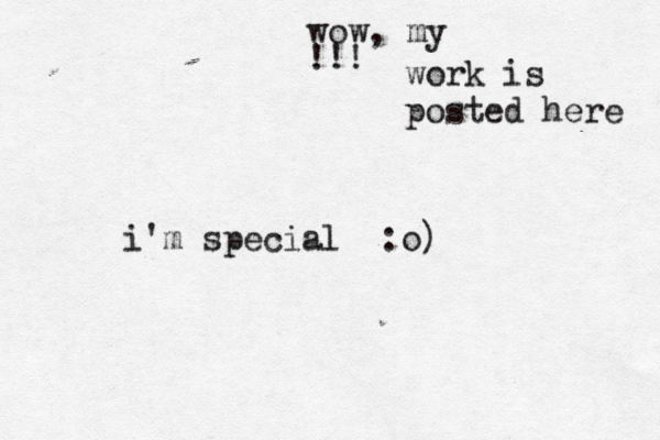wow, my !!! work is posted here i'm special :o)