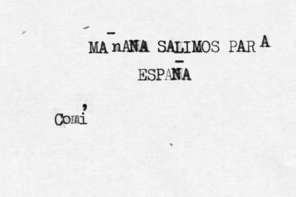 MA - nANA SALIMOS PAR A ESPANA - Comi , 