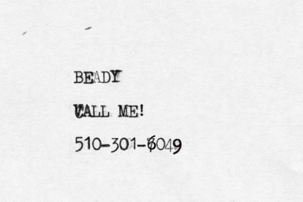 BEADY VALL C ME! 510-301-7049 6 6 6 