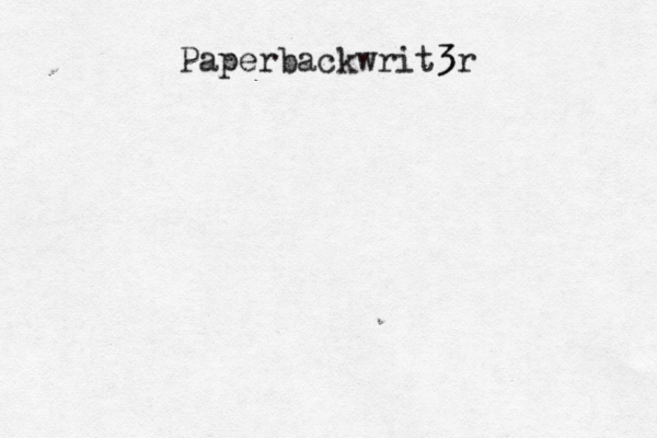 Paperbackwrit3r 3