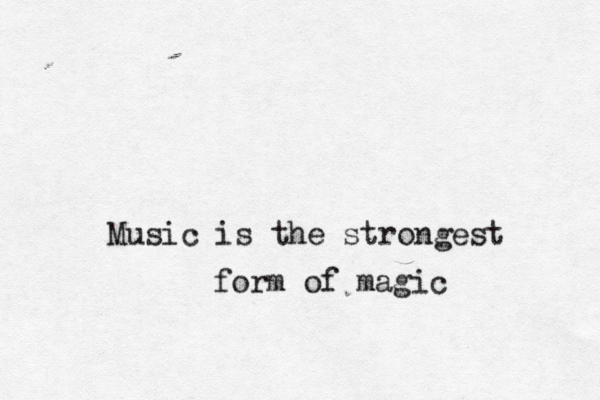 Pp Music is the strongest form of magic