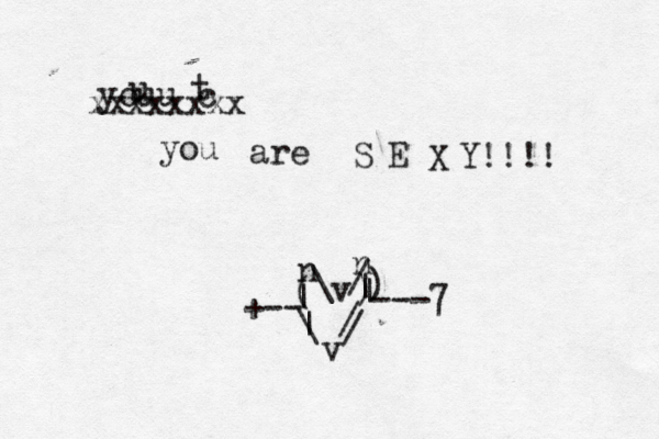 u t c youu xxxxxxxx you are S E X Y!!!! / | \ v | | | n n ( ) v / \ / ) > } +-- ---7