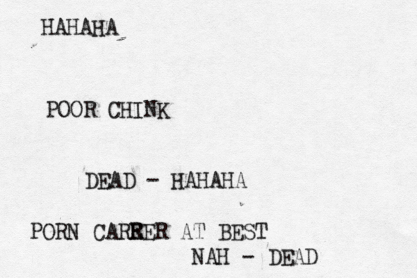 HAHAHA POOR CHINK DEAD - HAHAHA PORN CARR EER AT BEST NAH - DEAD