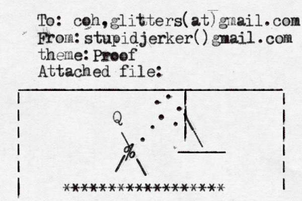 | | | \ \ _____ Q \ / \ To: coh, .glitters(at)g mail.com From: theme: stupidjerker()gmail.com Proof Attached file: _____________________________ | | | | | | | | | | | | | . . . . . . . % % ********* ********* | | | 