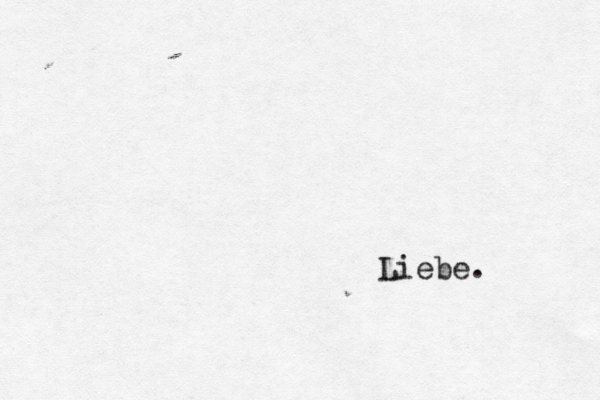 Liebe. 