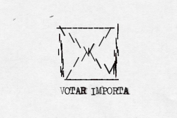 -----------| | | | | | | | | | | | | | |__________ | | | | | | | | | | | | | | | | \ \ \ | \ \ \ \/ / / / / / / VOTAR IMPORTA