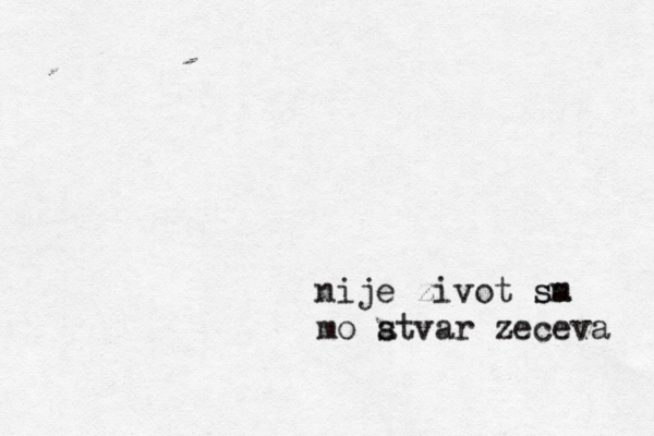 nije zivot s sa m mo at s var zeceva čç 