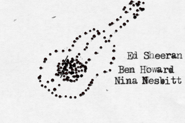 •••............................................................................................................................./.............//................................... Ed Sheeran Ben Howard Nina Nesbitt 