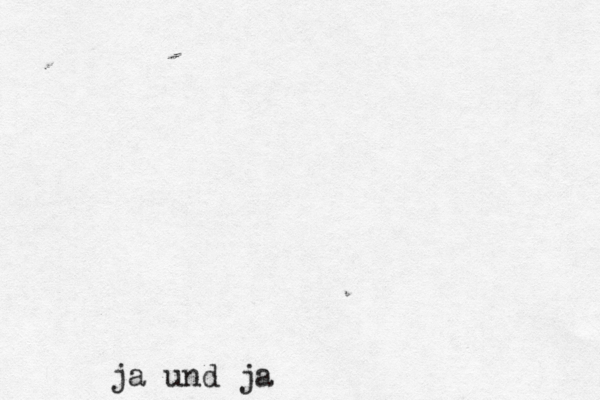 ja und ja