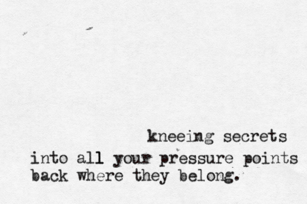 knee ing secrets into all l your pressure points back where they belong. 