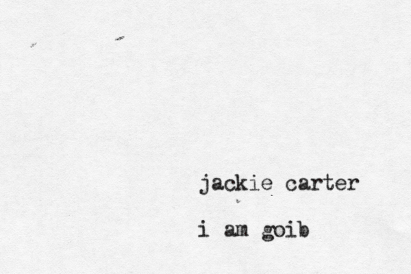 jackie carter i am goib 