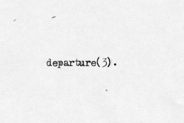 departure(3).
