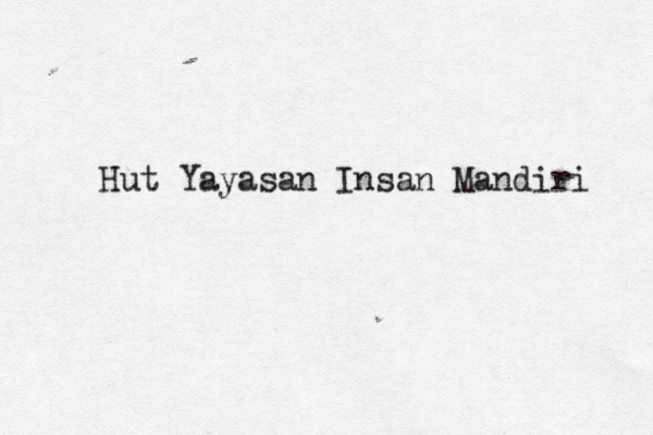 reynaldo santa titi reyst01 Hut Yayasan Insan Mandiri 