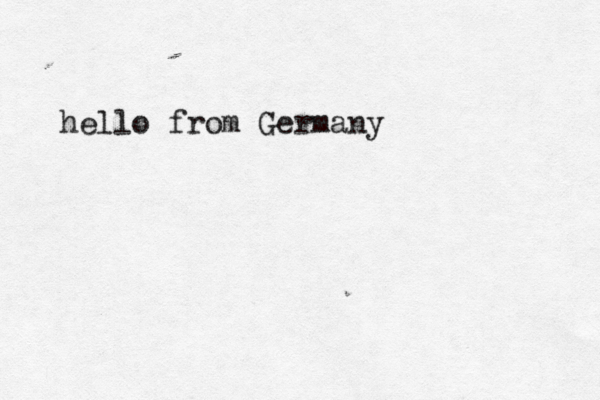 hello from Germany 