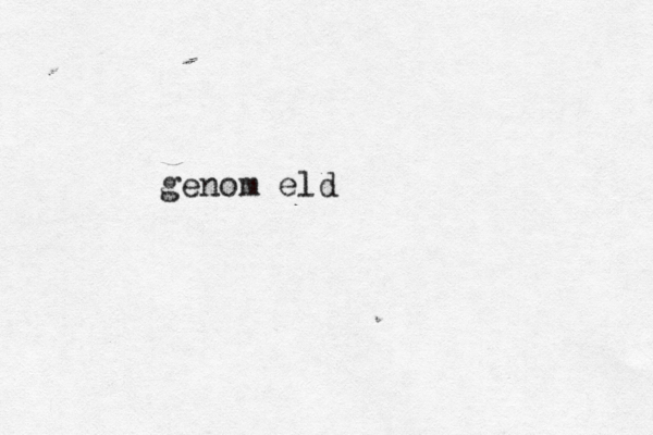 genom eld