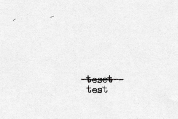 tese -t -------- test