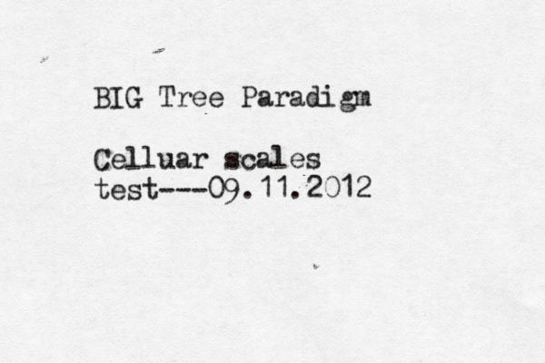 BIG Tree Paradigm Celluar scales test---09.11.2012