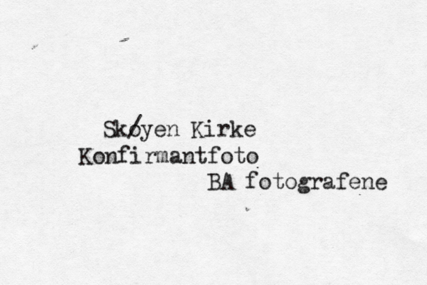 Sko /yen Kirke Konfirmantfoto BA fotografene 