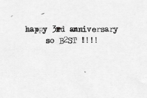 happy 3rd anniversary so B2ST !!!! 