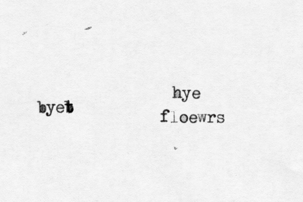 hye byeb t t floewrs 