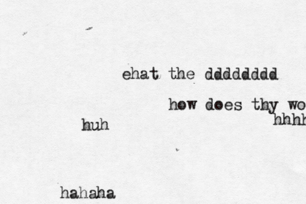 ehat the dddddddd how does thy work hhhhhhhhhhh hahaha huh 