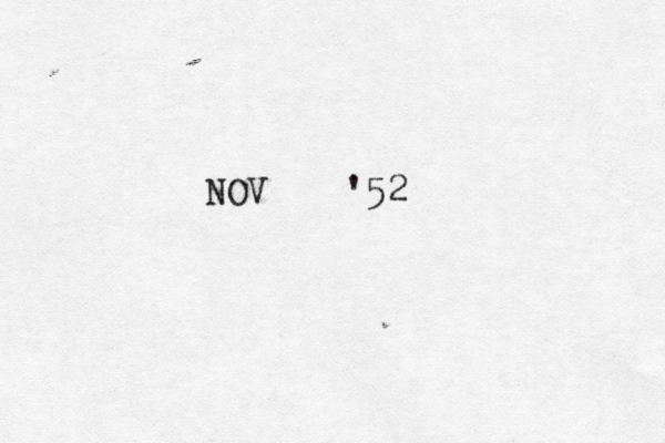 NOV '52
