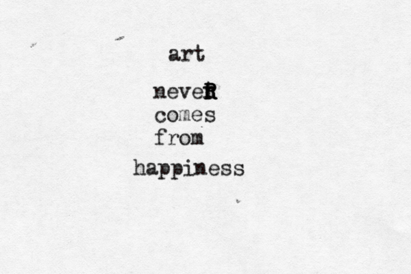 art nevet r R R R comes from happiness