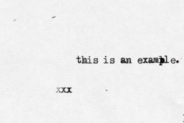 this is an examl p ple. xxx p 