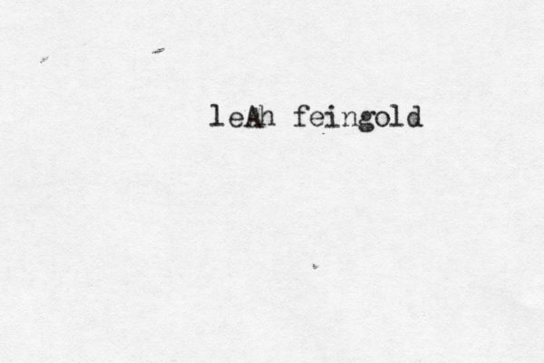 leAh feingold 