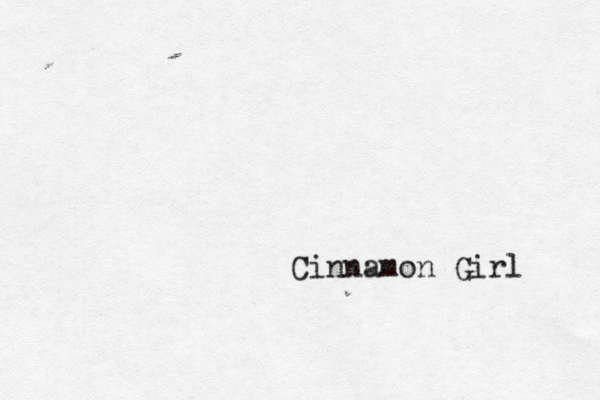 Cinnamon Girl 