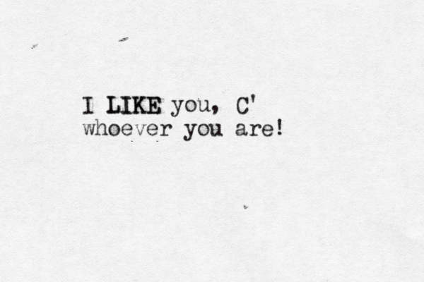 I LIKE LIKE you , C' whoever you are! 