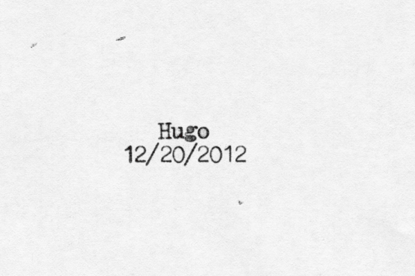 Hugo 12/20/2012 
