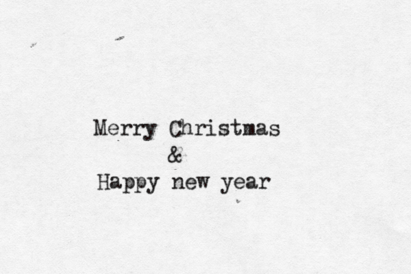 Merry Christmas & Happy new year