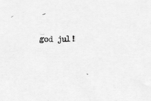 god jul!