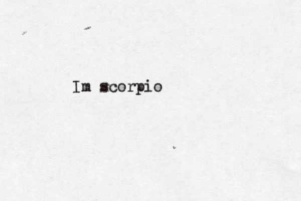 Im scorpio