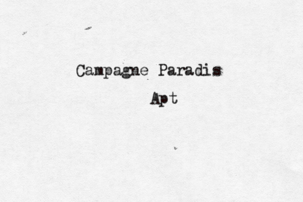 Campagne Paradis Apt 