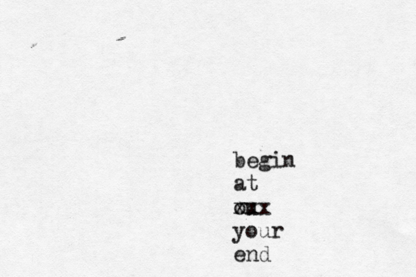 begin at ou xxx your end
