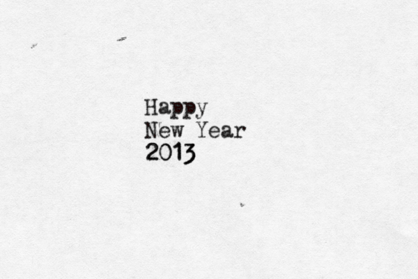 Happy New Year 2013 2013 