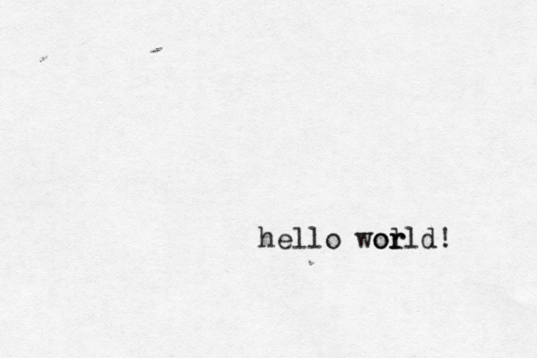 hello wol r orld! 