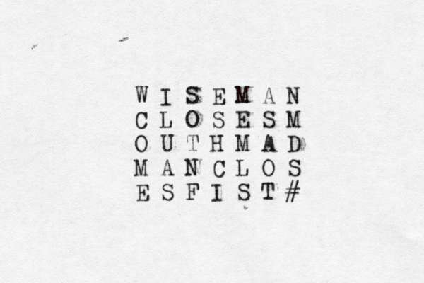 W I S E M A N C L O S E S M O U T H M A D M A N C L O S E S F I S T # 