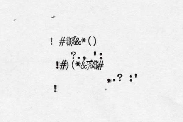 !@#$%&*() ?.,_':~ !#)(*&%$#@ ,.?~:' ! 